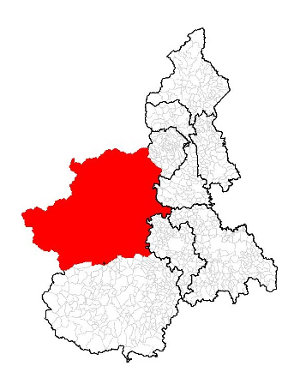 Provincia Torino mappa